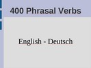 Thumbnail 400 Phrasal Verbs.  English - Deutsch